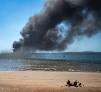 Harbour Boat Fire.