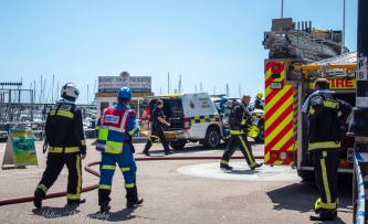 Harbour Boat Fire