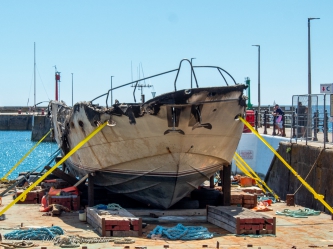 Harbour Boat Fire